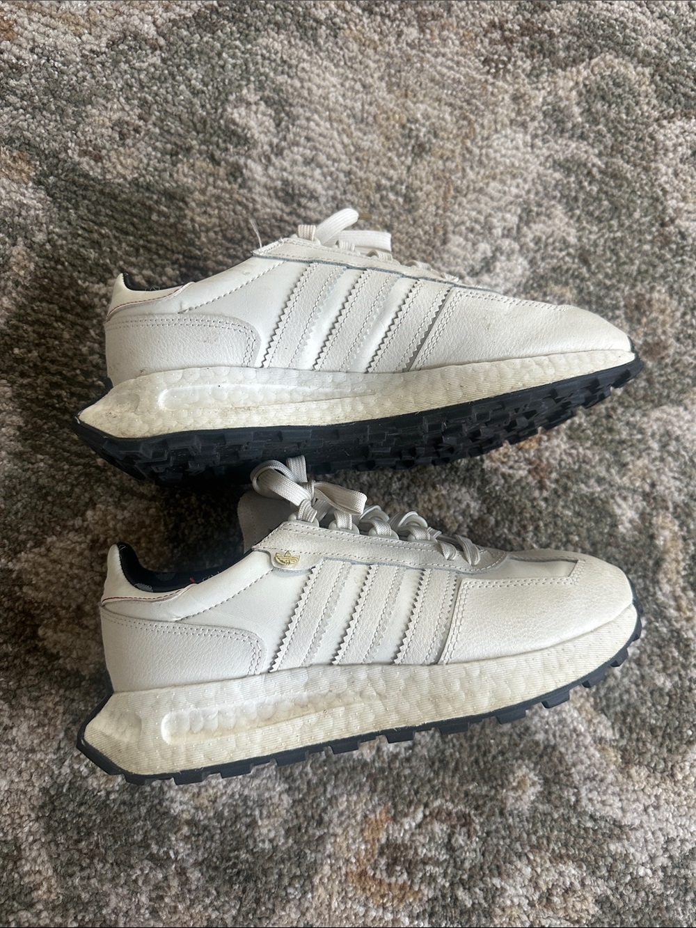 adidas Retropy E5 Women's Sneakers - Off White / Gold - Picture 9 of 13